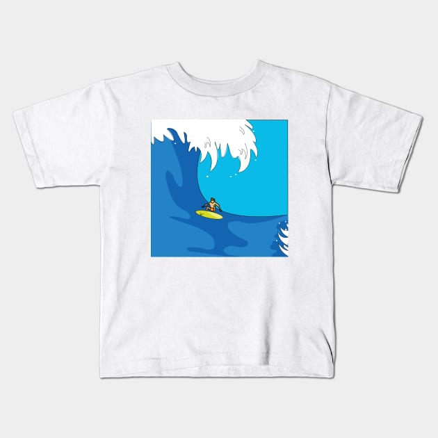 super surfer dude Kids T-Shirt by designInk